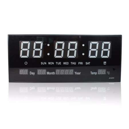 Telecorsa นาฬิกาดิจิตอลLED DIGITAL CLOCKแขวนผนัง รุ่นJH3615 (ตัวเลขสีเขียว)