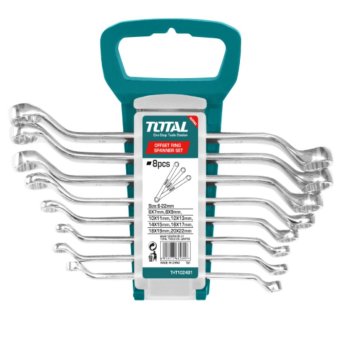 Total ประแจแหวนเดี่ยว 8 ตัวชุด 6 - 22 มิล รุ่นงานหนัก รุ่น THT102486 / THT102481 ( Ring Spanner ) / ประแจแหวนแหวนเดี�   �ยว ชุดประแจแหวน / ชุดแหวน / ชุดประแจ / ประแจแหวนชุด