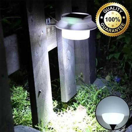 VIP โคมไฟ โซล่าเซลล์ พลังงาน แสงอาทิตย์ 3 Led รุ่น 3Led (black) สีดำ2PCS