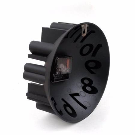 Room Story Wall Clock :  นาฬิกาแขวนผนัง 3D (สีดำ)
