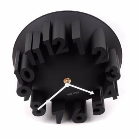 Room Story Wall Clock :  นาฬิกาแขวนผนัง 3D (สีดำ)