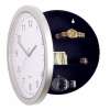 Wall Clock นาฬิกาแขวนผนังพร้อมที่ตู้เซฟใส่ของ (สีเงิน) : image Wall Clock นาฬิกาแขวนผนังพร้อมที่ตู้เซฟใส่ของ (สีเงิน)