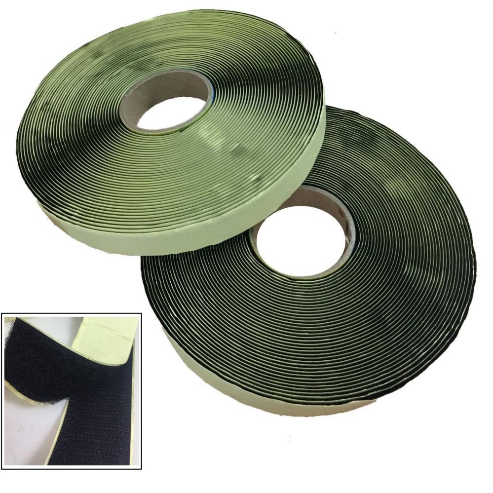 (x2ม้วน) เทปตีนตุ๊กแก เมจิกเทป หลังกาว หน้ากว้าง 1 นิ้ว สีดำ (ด้านหนามx20หลาด้านขนx20หลา) 2 Rolls Strong Self Adhesive Magic Hook Loop (x2ม้วน) เทปตีนตุ๊กแก เมจิกเทป หลังกาว หน้ากว้าง 1 นิ้ว สีดำ (ด้านหนามx20หลาด้านขนx20หลา) 2 Rolls Strong Self Adhesive Magic Hook Loop