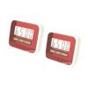 YeeShop นาฬิกาจับเวลา เดินหน้าถอยหลัง ดิจิตอล Coundown Timer ชุดประหยัด 2ชิ้น(สีแดง) 