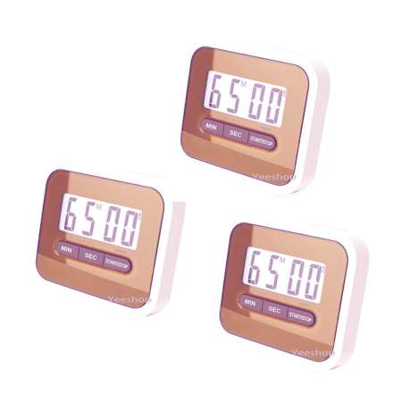 YeeShop นาฬิกาจับเวลา เดินหน้าถอยหลัง ดิจิตอล Coundown Timer ชุดประหยัด 3ชิ้น(สีเนื้อ) YeeShop นาฬิกาจับเวลา เดินหน้าถอยหลัง ดิจิตอล Coundown Timer ชุดประหยัด 3ชิ้น(สีเนื้อ)