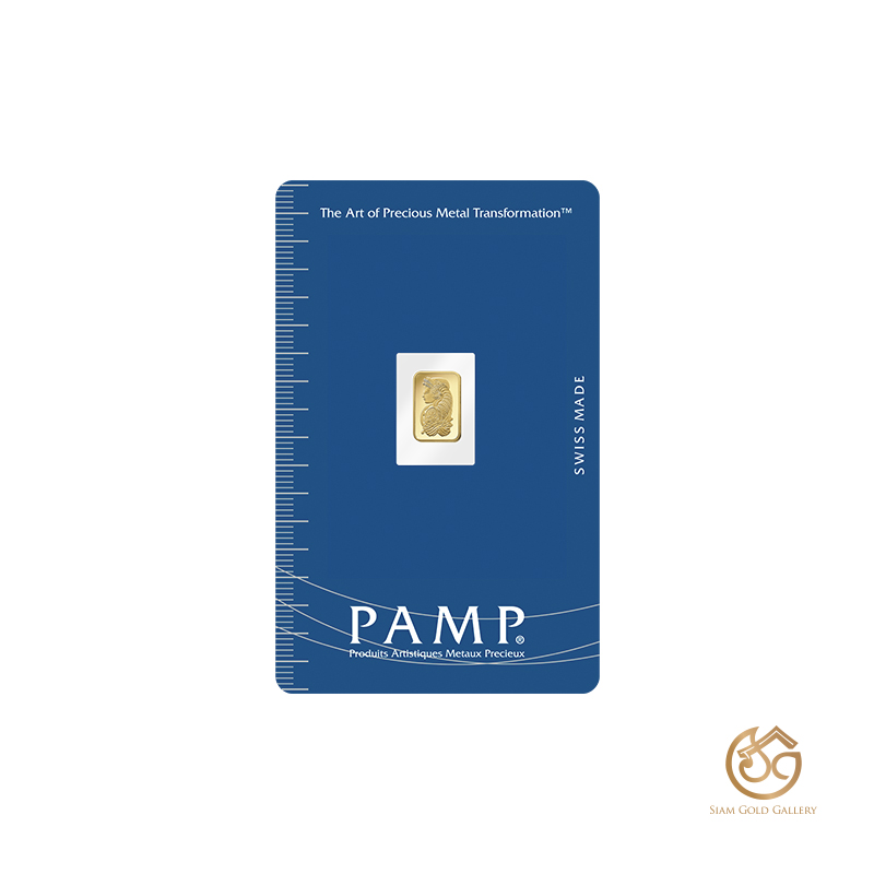 SGG-Pamp ทองแผ่น Fortuna 24K (99.99%) Gold น้ำหนัก 0.5 กรัม