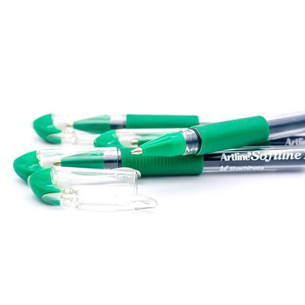 Electro48  ปากกาหมึกเจล อาร์ทไลน์ 0.7 มม.ชุด 4 ด้าม (สีเขียว) เขียนลื่น ไม่มีสะดุด สีคมชัด