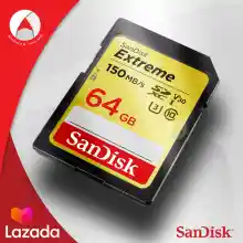 ภาพขนาดย่อของภาพหน้าปกสินค้าSanDisk Extreme SD Card SDHC / SDXC 32GB , 64GB , 128GB , 256GB (SDSDXVT) เมมโมรี่การ์ด SDCARD แซนดิส ประกัน Lifetime Synnex จากร้าน Actioncam Thailand บน Lazada ภาพที่ 4