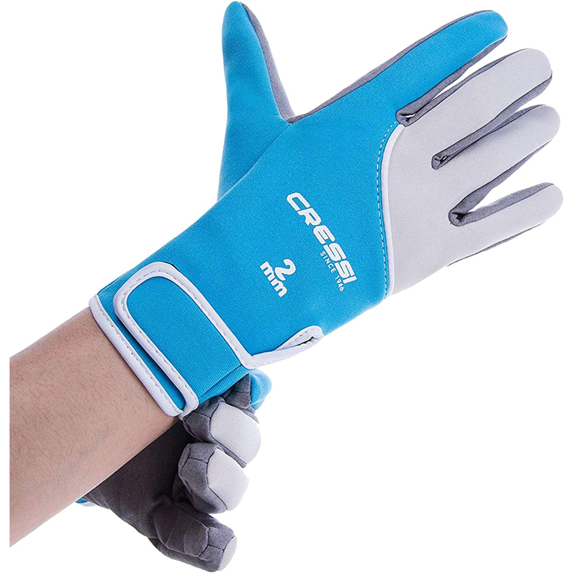 ถุงมือ ถุงมือสำหรับกีฬาทางน้ำ ถุงมือของนักดำน้ำ อุปกรณ์กีฬาทางน้ำ อุปกรณ์ดำน้ำ CRESSI 2MM TROPICAL GLOVES