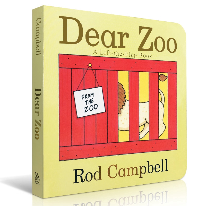 Dear Zoo วันนี้วันจันทร์ I Am กระต่ายภาษาอังกฤษ Picture สัตว์เด็กบัตรคำหนังสือ Flap Book