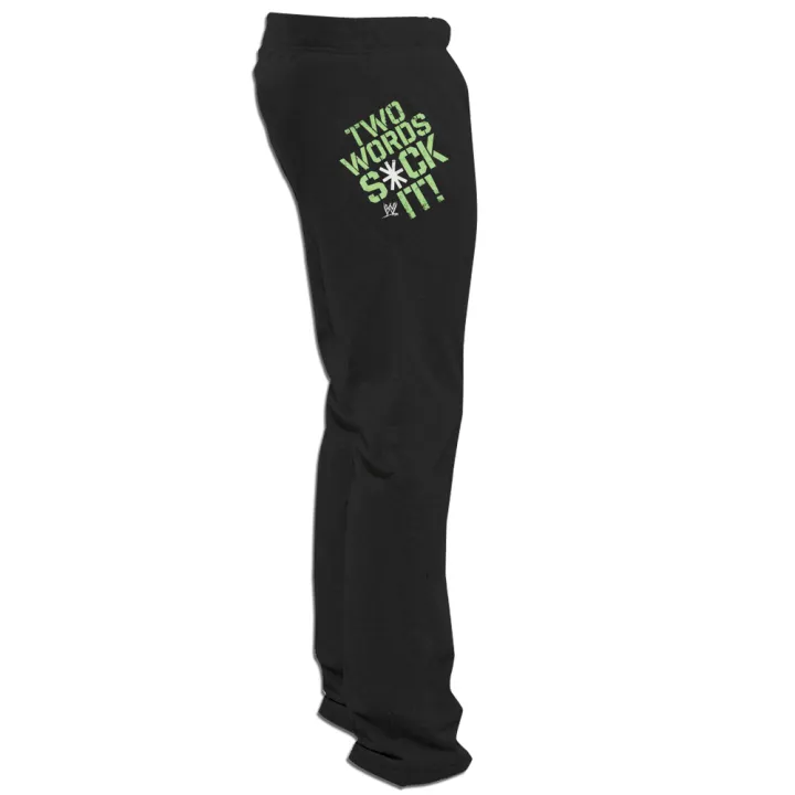 sweatpants with words