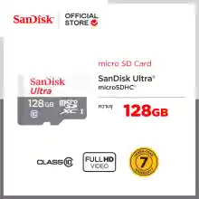 ภาพขนาดย่อของภาพหน้าปกสินค้าSandisk Micro Ultra Lite Speed 100MB , 128GB ,C10, UHS-1,R, 3x5 - (SDSQUNR-128G-GN6MN) จากร้าน Sandisk บน Lazada