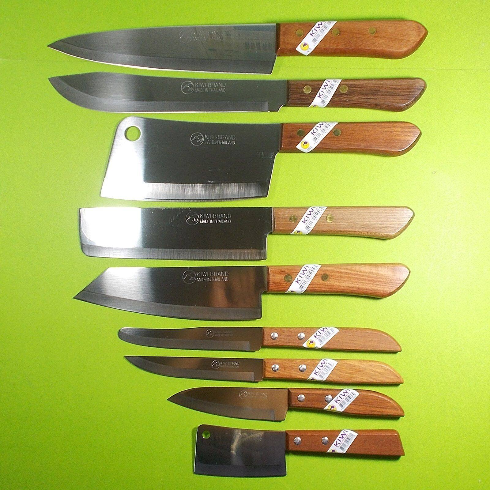 Kiwi Kitchen Knives, Set of 5, Chef's Knife, Stainless Steel Blade, Wooden  Handle, Cooking Knives Kiwi Set 5 Pcs No. 501 172 173 288 835 