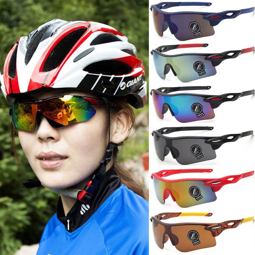 『สต็อกพร้อม』 กีฬากลางแจ้งขี่จักรยานแว่นตาจักรยานขับรถตกปลาวิ่งแว่นกันแดด UV400