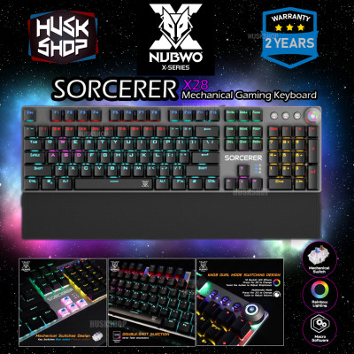 ดูภาพ NUBWO Sorceror X28 Mechanical Gaming Keyboard Blue / Brown Switch คีบอร์ดเมคานิคอล ประกัน 2ปี เพิ่มเติม NUBWO Sorceror X28 Mechanical Gaming Keyboard Blue / Brown Switch คีบอร์ดเมคานิคอล ประกัน 2ปี