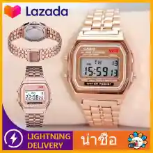 ภาพขนาดย่อของภาพหน้าปกสินค้าRosegoldTailored LED Digital Waterproof Quartz Wrist Watch Dress Golden Wrist Watch Women Men นาฬิกาข้อมือ นาฬิกาโลหะ นาฬิกาอิเล็กทรอนิกส์ จากร้าน NaNa luckyday บน Lazada