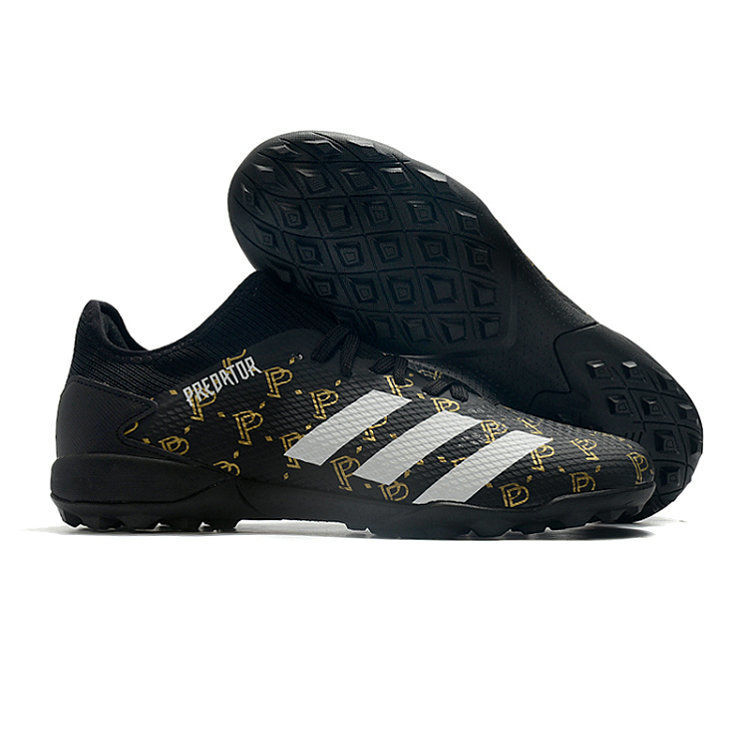 Adidasเหยี่ยวรองเท้าฟุตบอลFGHigh-TopTFทอระบายอากาศไม่มีรองเท้าลิ้นรองเท้าฟุตบอล20.3ใหม่ยางลื่น