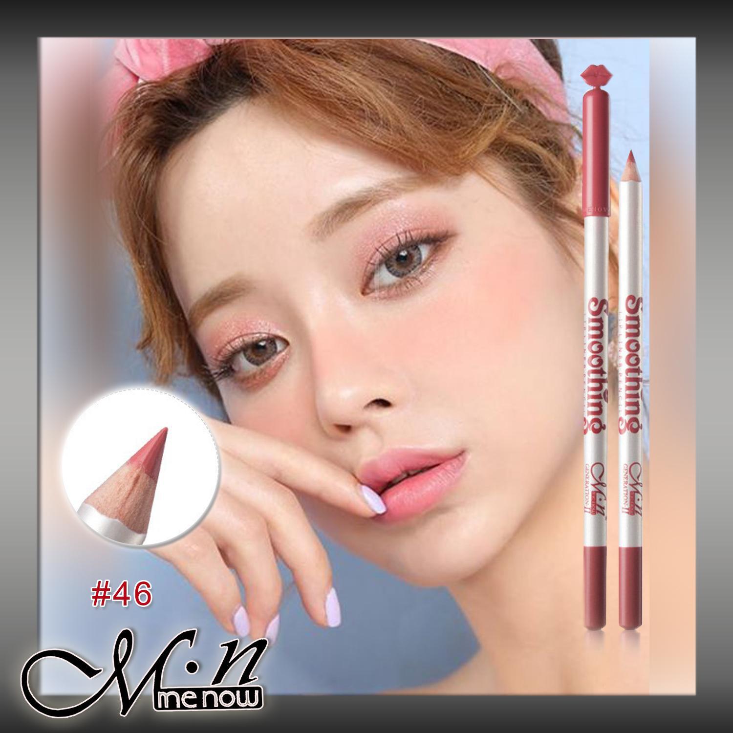 โปร 49 บ.!! Matte Lipstick มี 12 สีให้เลือก ลิปสติกดินสอ ลิปขอบปาก ลิปเนื้อแมทท์ ลิปแมทท์ ลิปจุ๊บ ลิปกันน้ำ ลิปสีนู้ด ลิปสีเจ็บ Menow Smoothing Lipstick pencil s01 P125