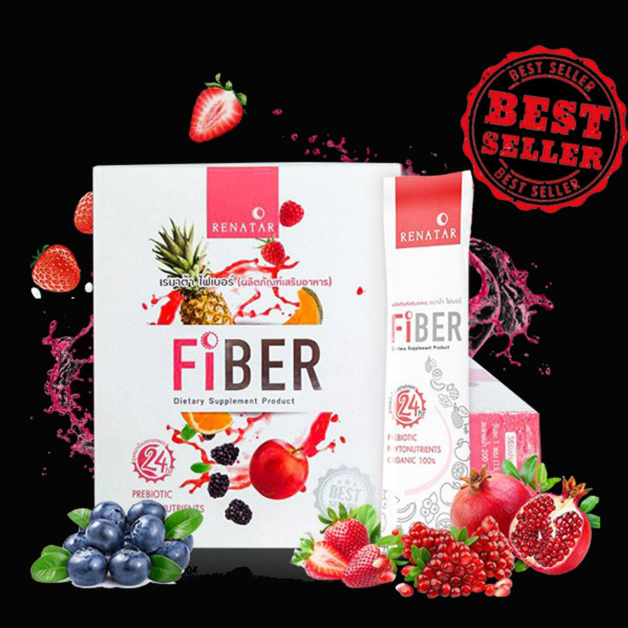 รีวิว Renatar Fiber Detox เรนาต้า ไฟเบอร์ ดีท็อกซ์ลำไส้ 1 กล่อง / 7ซอง