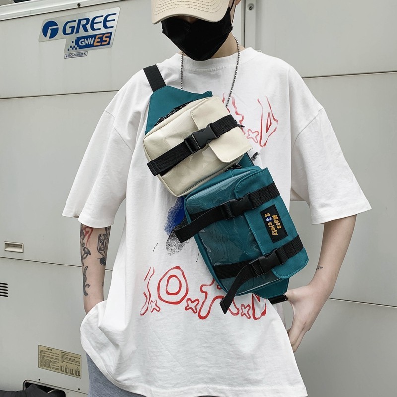ifashionbagshop(IF1606) -T1กระเป๋าคาดอก คาดเอว กระเป๋าเซ็ต 3 ใบ
