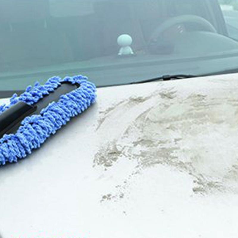 Car Wash Cleaning Brush Duster Dust Wax Mop Microfiber Telescoping