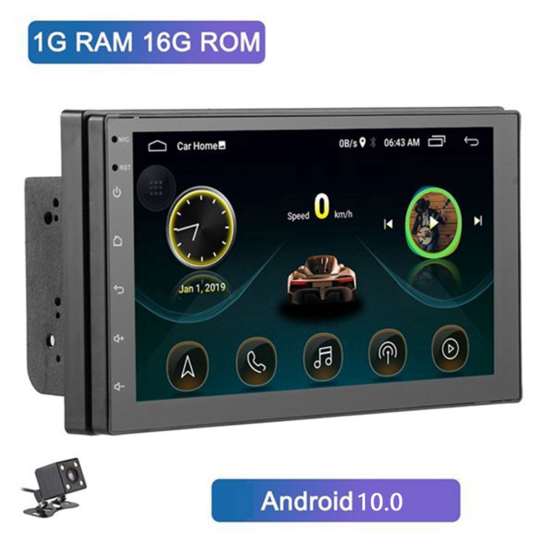 2Din Android 10.0 Universal Car Multimedia MP5 Player GPS Navigation 7 Inch HD Contact Screen Car Stereo Radio
