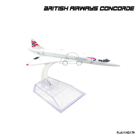 Naynaeshop โมเดลเครื่องบิน BRITISH AIRWAYS CONCORDE (16 cm)
