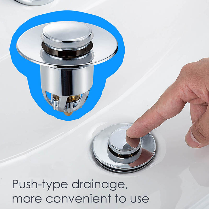 Popping Core of Sewer Universal Bathroom Sink Stopper AntiClogging