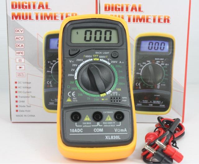 โปรโมชั่น Digital Multimeter ดิจิตอลมัลติมิเตอร์ รุ่น XL830L มีแบตพร้อมใช้งาน