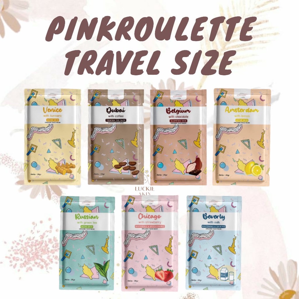 Pink Roulette Mask (Cheapest Se!) Pinkroulette Face 20GR TRAVEL SIZE MINISIZE 20 GR MINI ...