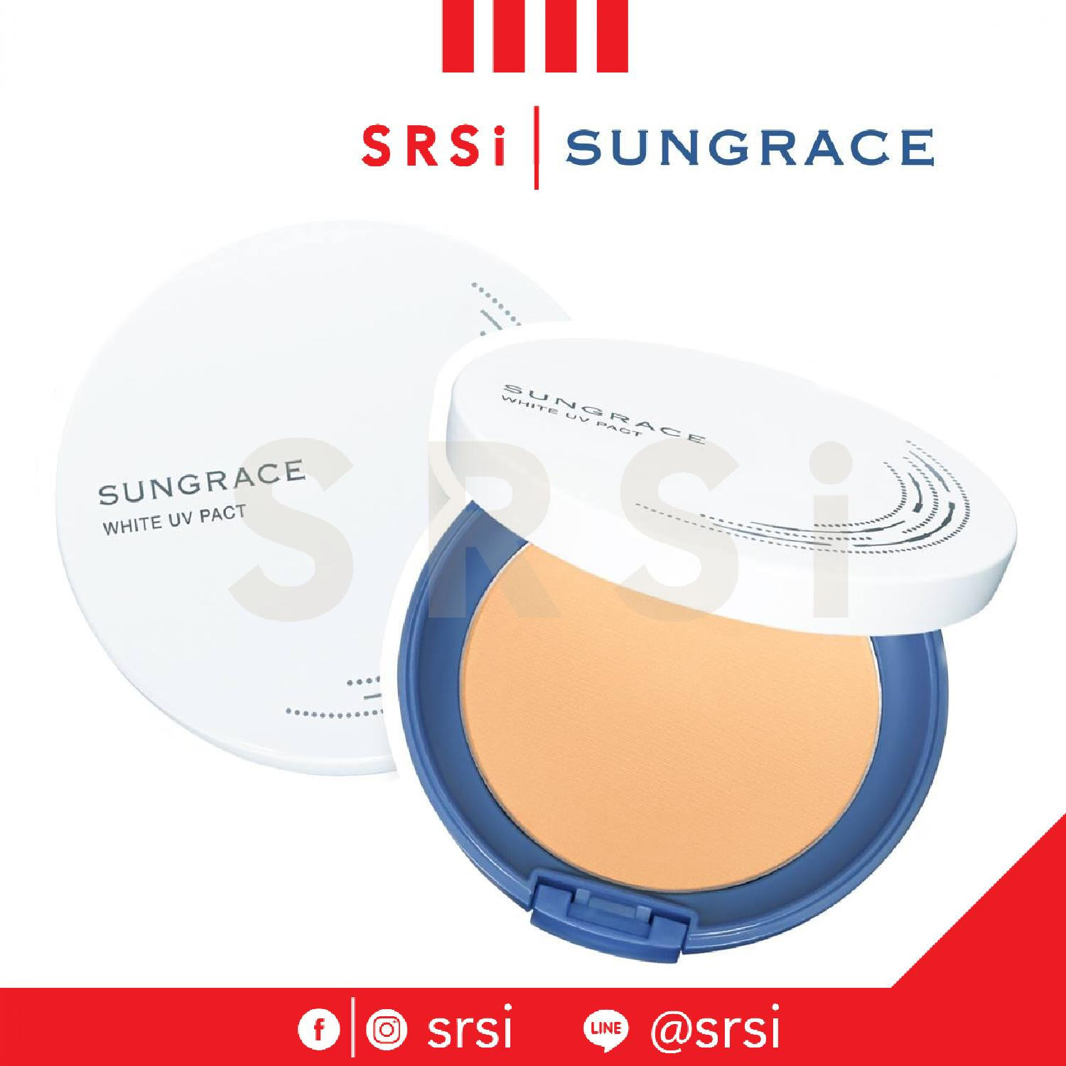 Covermark Sungrace White UV Pact N SPF18 /PA++ : คัพเวอร์มาร์ค ซันเกรซ แป้ง ยูวี x 1 ชิ้น @SRSi