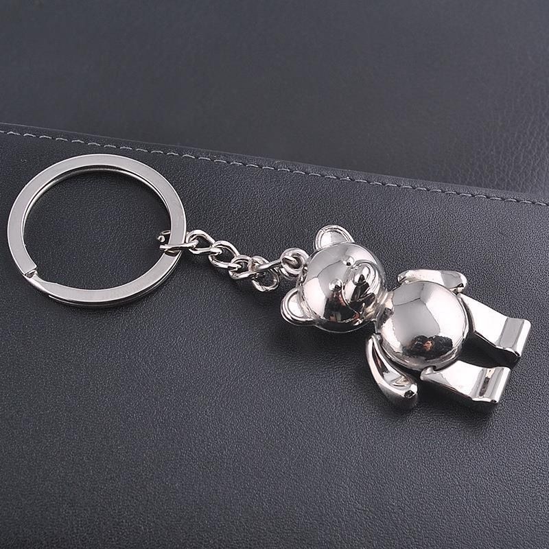 Creative ins limbs movable bear key pendant niche joker contracted for ...