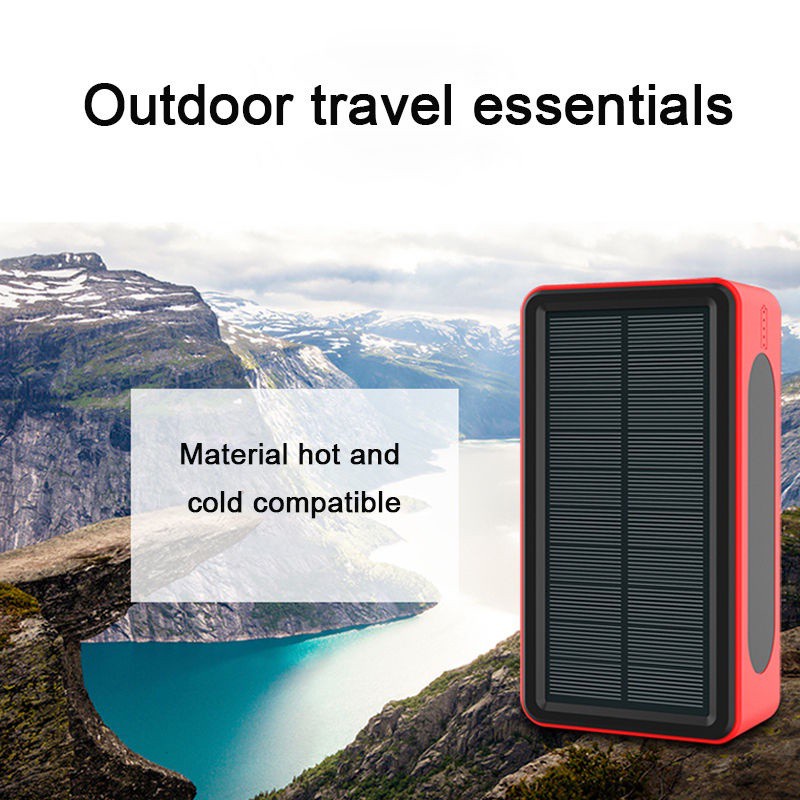 Discount80000mAh solar Wireless PowerBank Large Capacity Portable