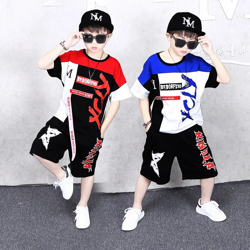AKS [พร้อมส่ง] ชุดเซ็ตเด็กชาย ชุดเซ็ต 2 ชิ้น เสื้อผ้าเด็กผู้ชาย เสื้อผ้าเด็กโต ชุดเด็กโต ชุดน่ารักเด็กโต เสื้อผ้าเด็กโต ชุดเด็กโต4-12