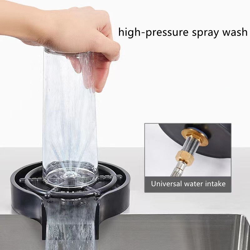 Kitchen Sink Rinser Automatic Glass Cup Washer High Pressure Bar