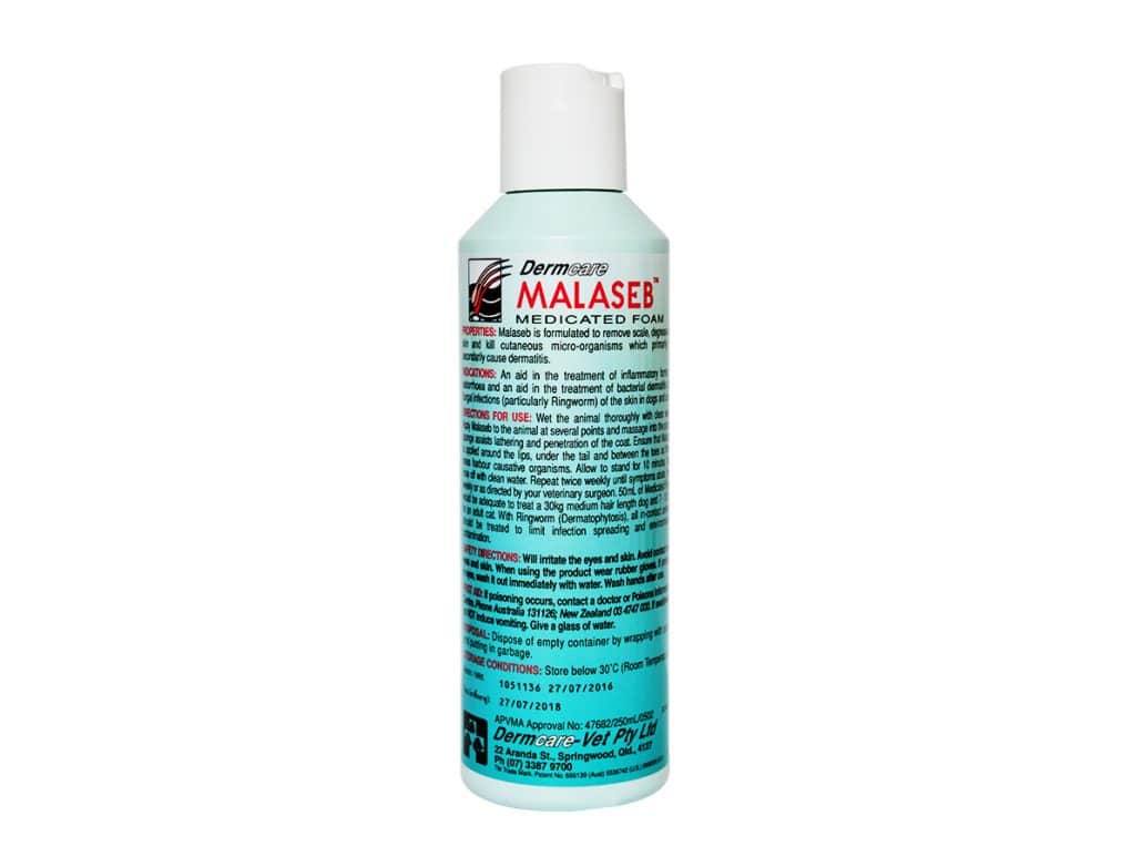 Malaseb shampoo Dermcare 250 ml แชมพู มาลาเซ็บ Exp.1/2022 ลด ผิวหนัง