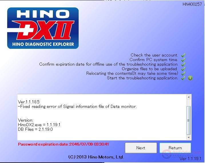 โปรแกรม HINO Diagnostic eXplorer DX2 ปี 2019 ภาษาไทย!!