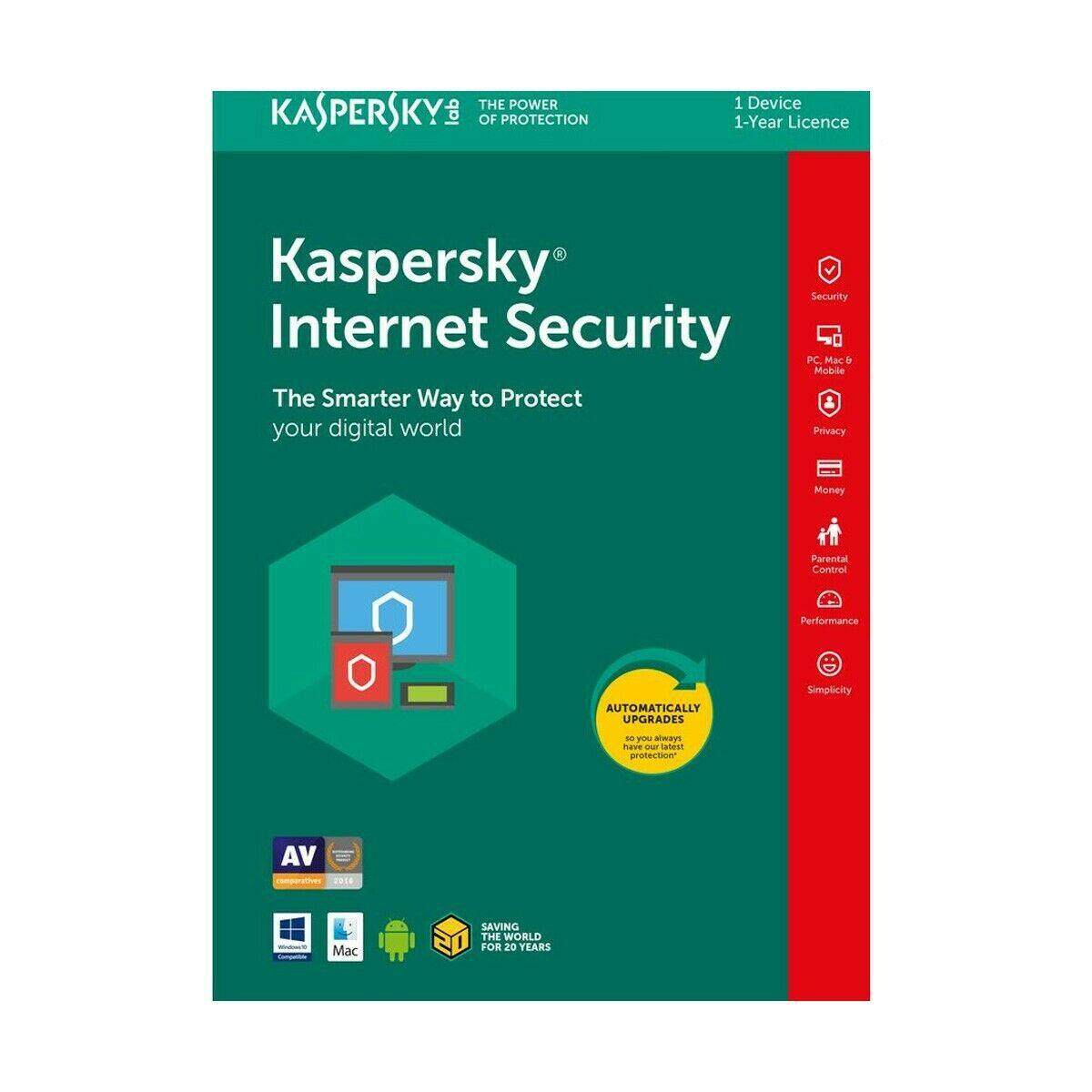 [10 mins Delivery] KASPERSKY INTERNET SECURITY 2021 1PC 1 YEAR - Global Licence Digital delivery 24/7