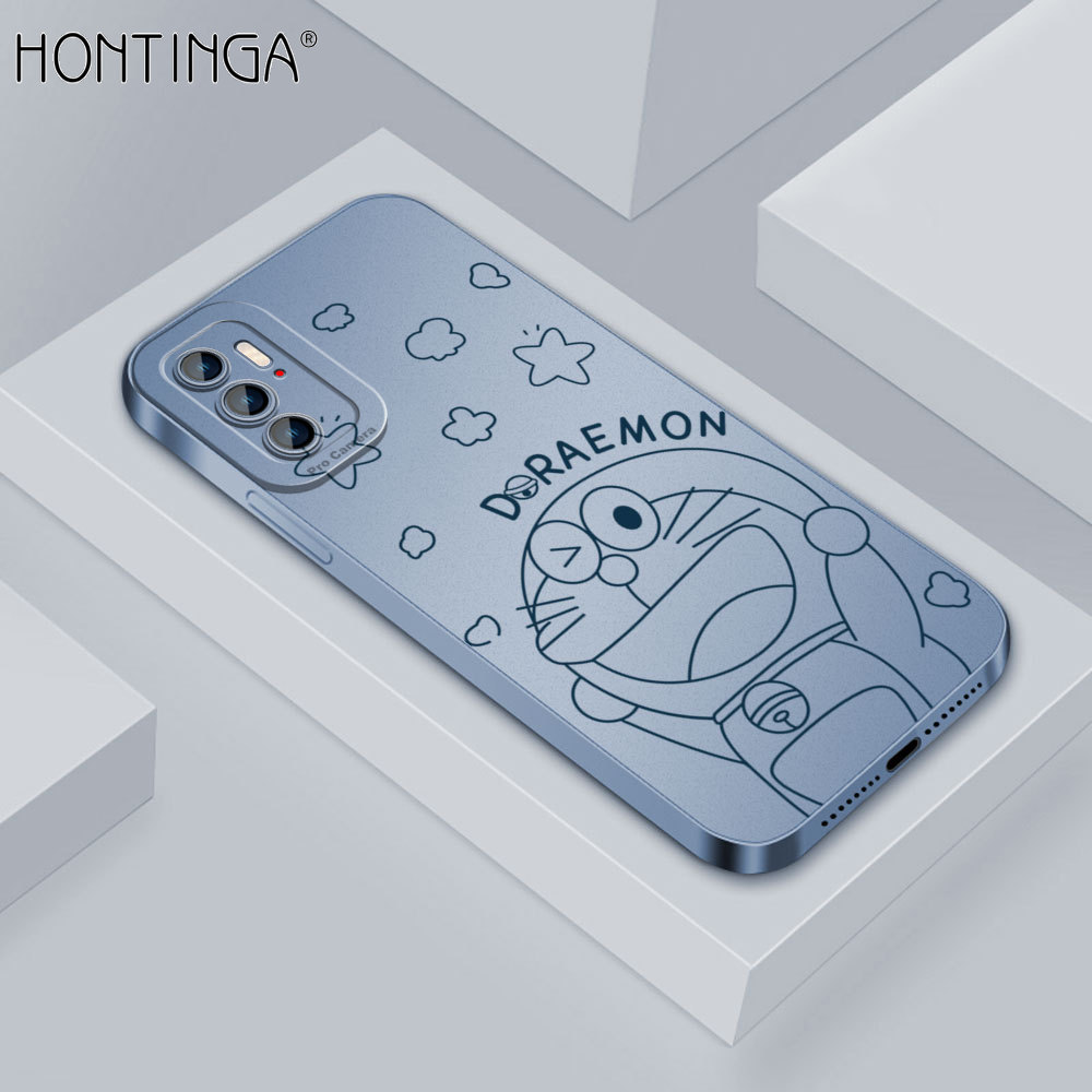Hontinga Casing Case For Xiaomi Redmi Note 11S Note 11 Note 10S Note 10 Pro 4G 5G Case New Square Soft Silicone Case Cartoon Anime Doraemon Full Cover Camera Protectior Shockproof Rubber Cases Back Cover Phone Casing Softcase For Girls