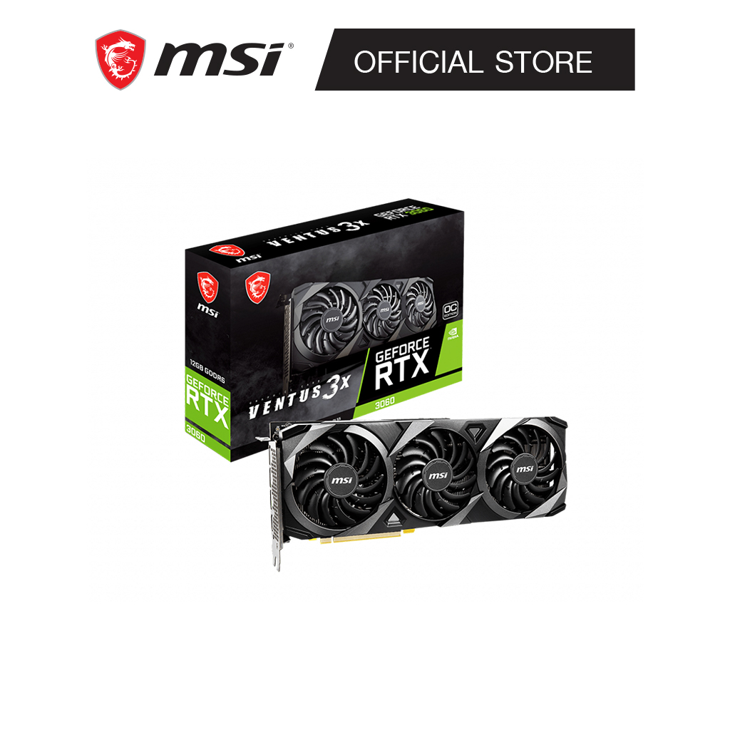 [ LHR ] MSI GeForce RTX™ 3060 VENTUS 3X 12G OC (การ์ดแสดงผล)