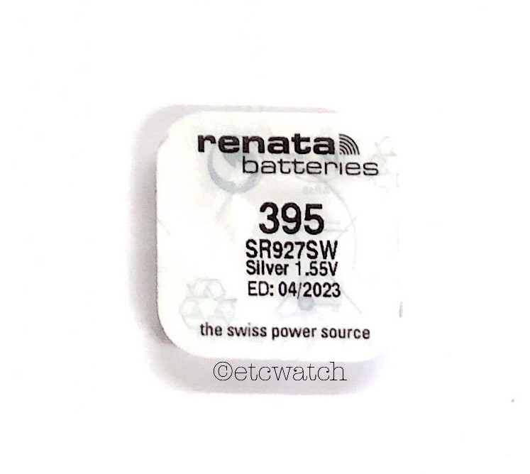 ถ่านกระดุม Renata 395 SR927SW Swiss Made 1 ก้อน