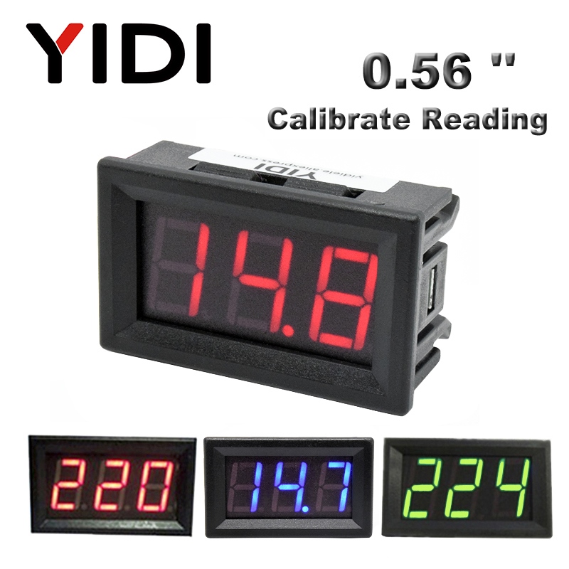 AC 30 500V AC 0 600V 0.56'' Digital Voltmeter calibrate reading DC 3.5