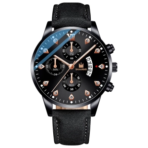 สินค้า 2021 ใหม่ธุรกิจนาฬิกาผู้ชายกันน้ำแฟชั่นสีน้ำเงินนาฬิกาควอตซ์นาฬิกาโครโนกราฟผู้ชาย