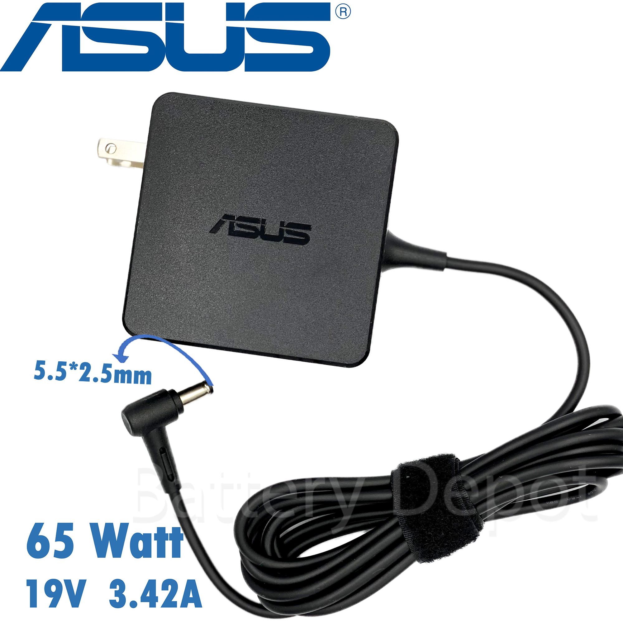 รุ่นใหม่ Asus Adapter ของแท้ A42J K46C K46CB S400C X45A X450C X455L X555LN X555Y X555YI X751L S550C 65W PA-1650-78 สายชาร์จ อะแดปเตอร์