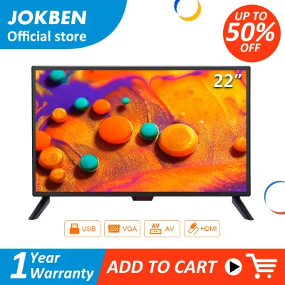 JOKBEN แอลอีดีทีวี 22 นิ้วทีวีจอแบน FULL HD HDMI_AV_VGA_USB