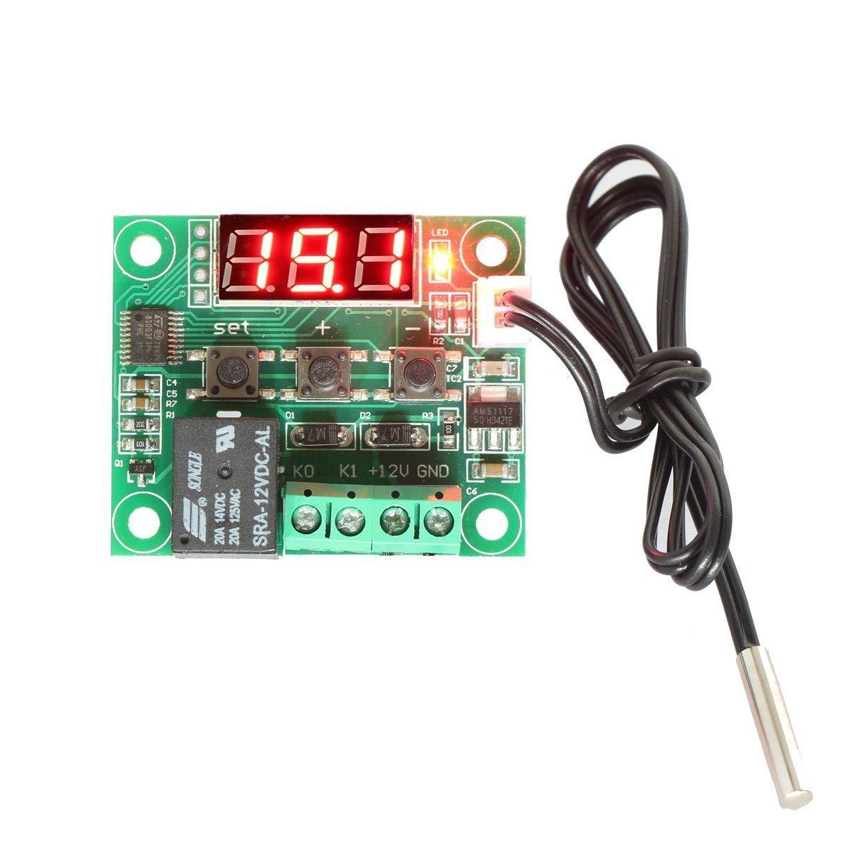 DC 220V Digital LED Heat Cool Thermostat Temperature Controller Sensor Hottest U