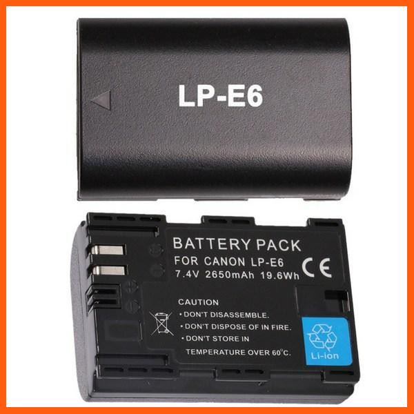 Best Quality แบตเตอรี่ LP-E6 2650mAh for canon EOS 5D MK III 5D MK II 6D 7D 70D 60D #119 อุปกรณ์เสริมรถยนต์ car accessories อุปกรณ์สายชาร์จรถยนต์ car charger อุปกรณ์เชื่อมต่อ Connecting device USB cable HDMI cable
