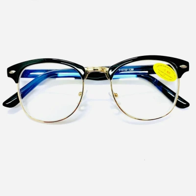 YOUREYESHOP แว่นกรองแสงสายตาสั้น เลนส์บลูป้องกันแสงสีฟ้า ทรง Clubmaster รุ่น 754