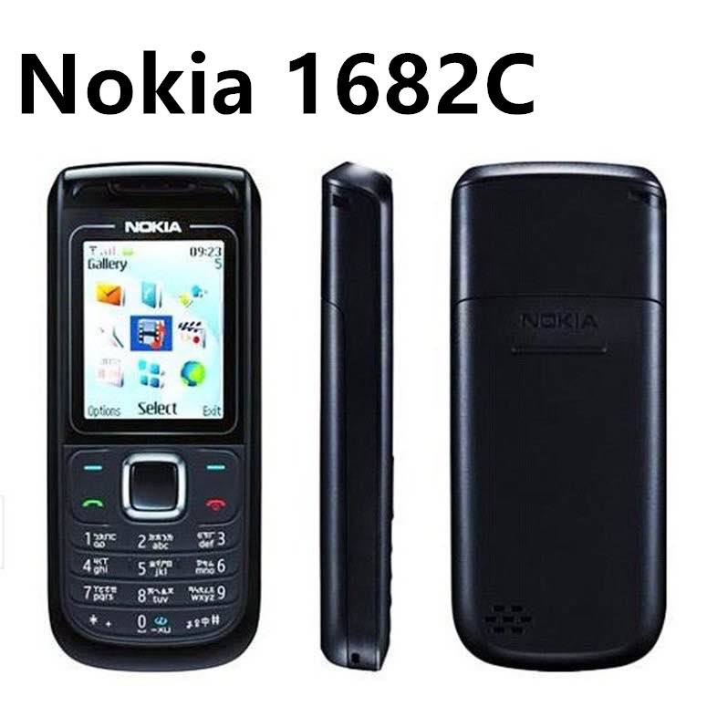 หน้าจอสี Nokia 1682C ได้รับการตกแต่งใหม่โทรศัพท์มือถือ ราคาถูก. เหมาะสำหรับผู้สูงอายุและนักเรียนต้องใช้ซิมการ์ด 4G