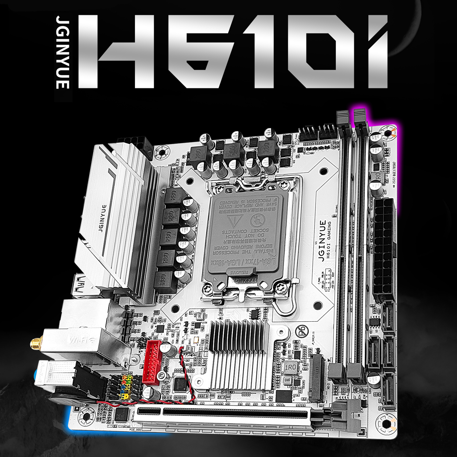 H610 H610i Intel Gen12 LGA 1700 JGINYUE H610i-GAMING DDR4 | Lazada.co.th